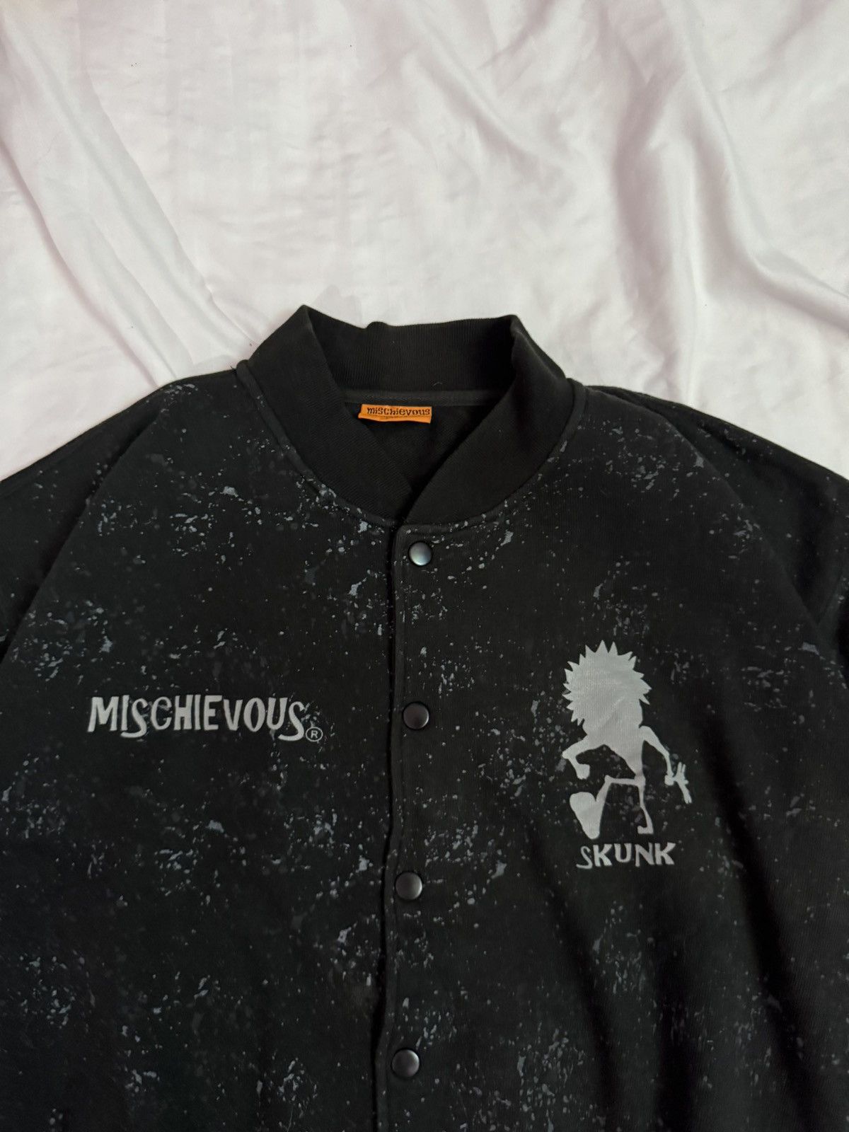 Japanese Brand Mischievous Skunk Punk Boy Button Up Sweater Size US XL / EU 56 / 4 - 2 Thumbnail