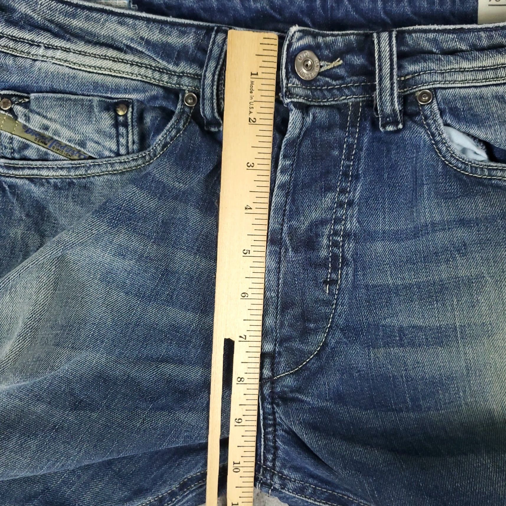Diesel Diesel Jeans Mens 32x28 Blue Relaxed Fit Bootcut Denim Pants Size US 32 / EU 48 - 4 Thumbnail