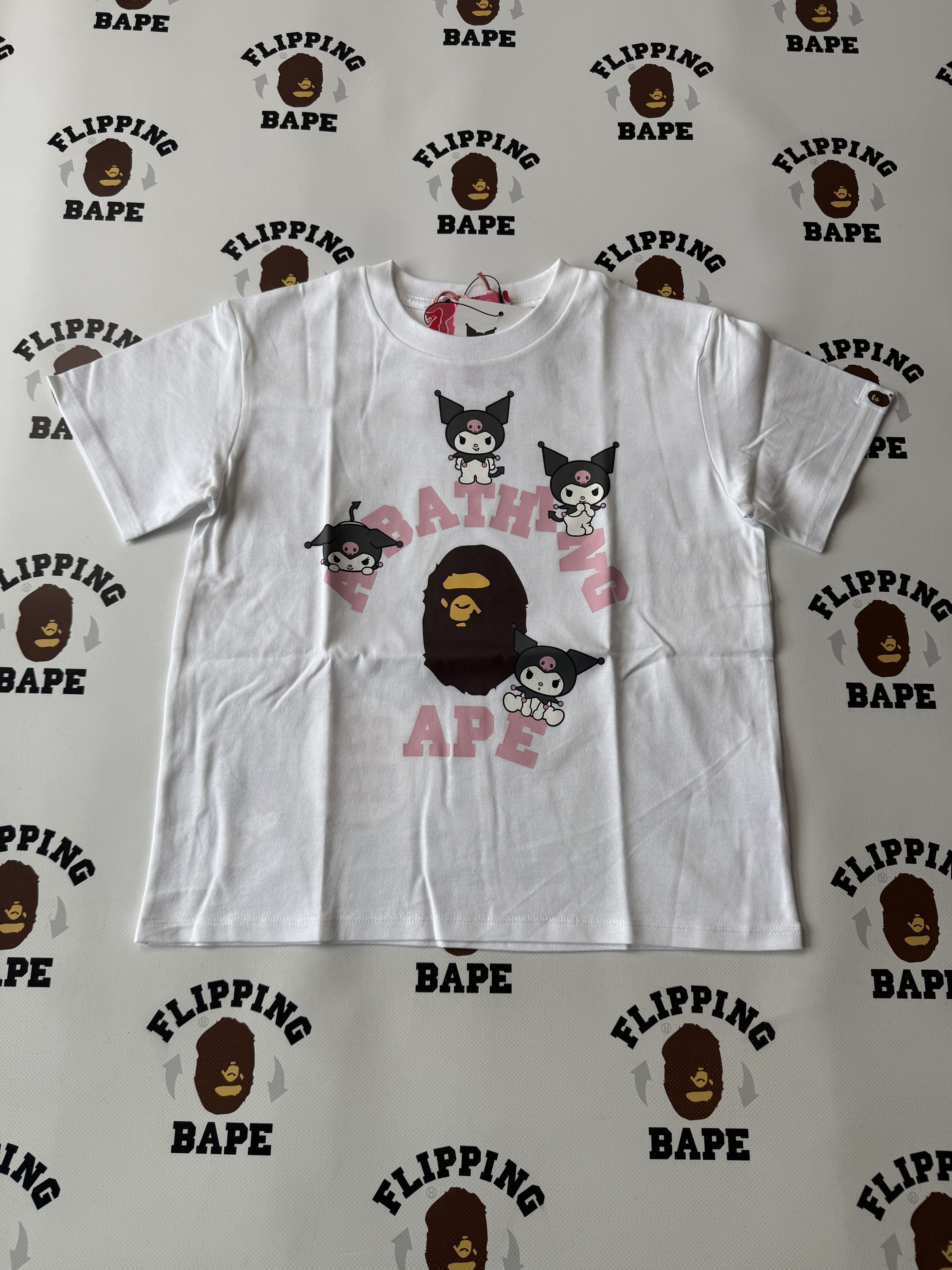 Bape BAPE X KUROMI COLLEGE MINI TEE LADIES Size S / US 4 / IT 40 - 1 Thumbnail