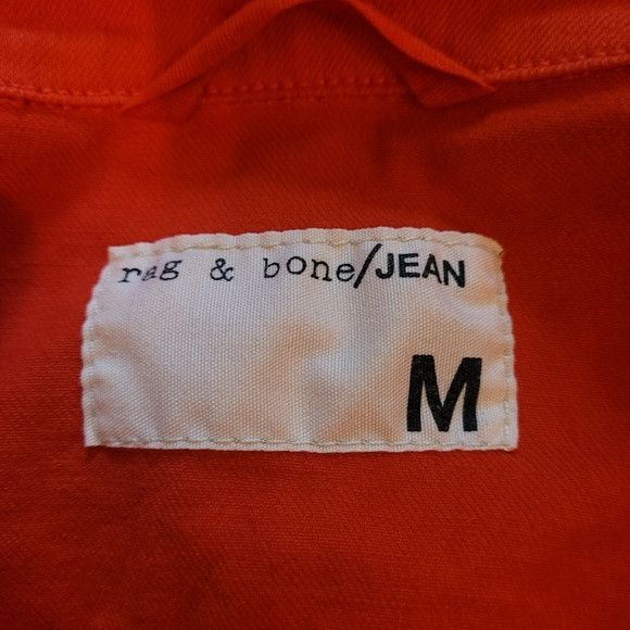 Rag & Bone Rag & Bone Bright Neon Orange Denim Jacket - Size M Size M / US 6-8 / IT 42-44 - 5 Thumbnail