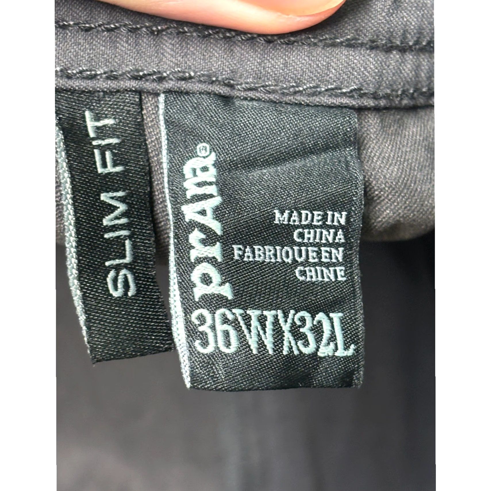 Prana prAna Slim Fit Mens Khakis Pants Size 36 32 Charcoal Gray Nylon Spandex 5-Pocket Design Zipper Button Straight Leg Flat Front Casual Workwear Men Size US 36 / EU 52 - 6 Thumbnail