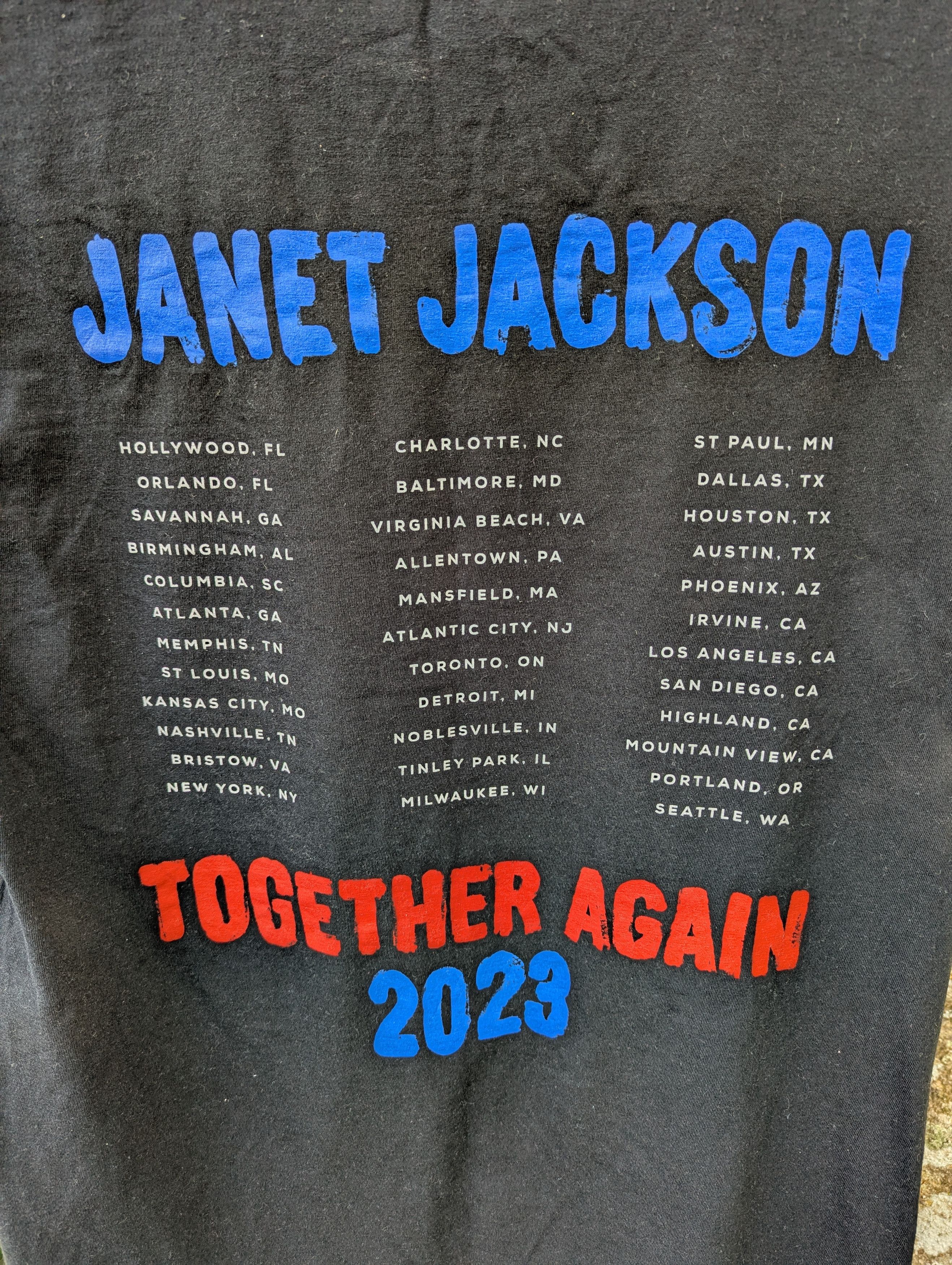 Band Tees Janet Jackson American Singer Tshirt Size US M / EU 48-50 / 2 - 4 Thumbnail