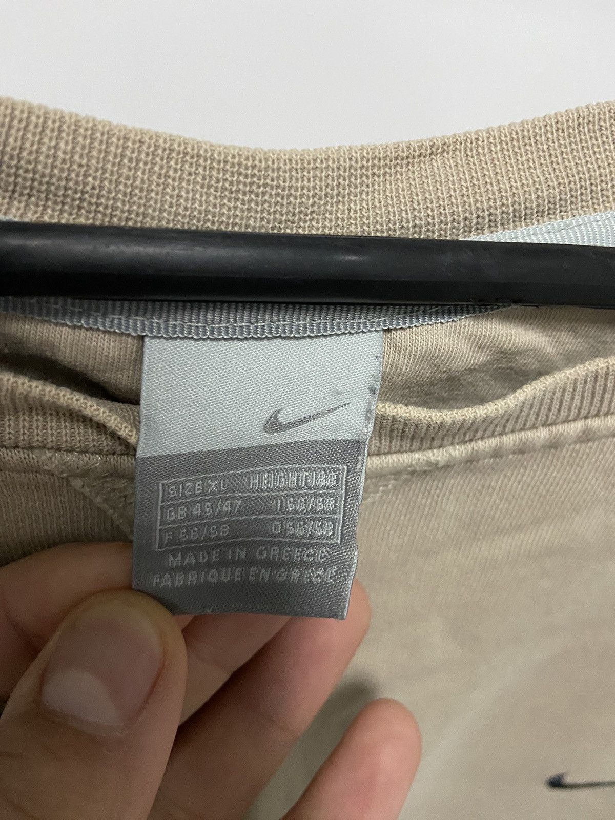 Nike × Vintage Nike Sweatshirt small swoosh Logo Vintage 90s Size US XL / EU 56 / 4 - 4 Thumbnail