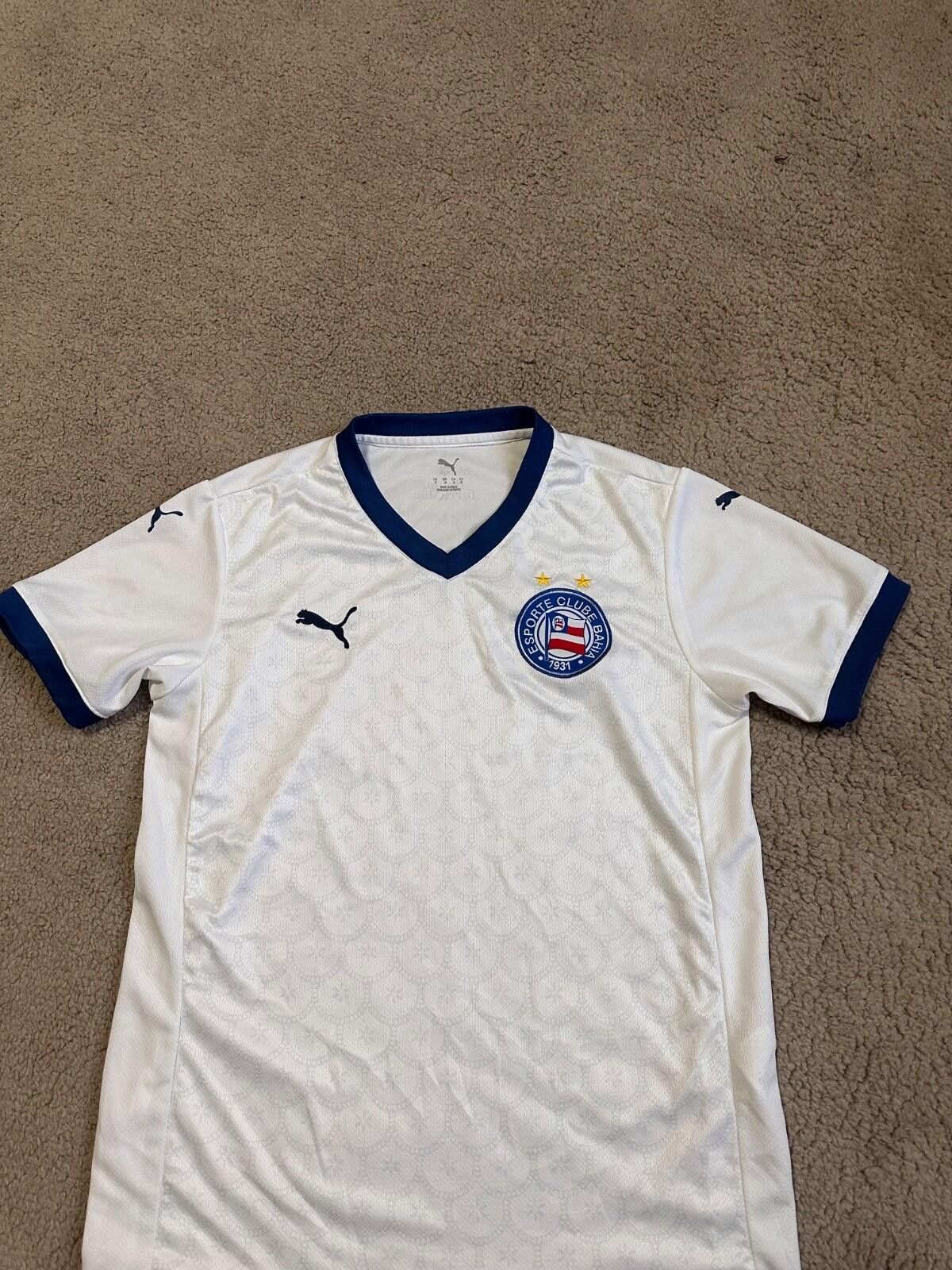 Puma ESPORTE CLUB BAHIA 2025/26 HOME FOOTBALL SHIRT SOCCER JERSEY Size US M / EU 48-50 / 2 - 3 Thumbnail