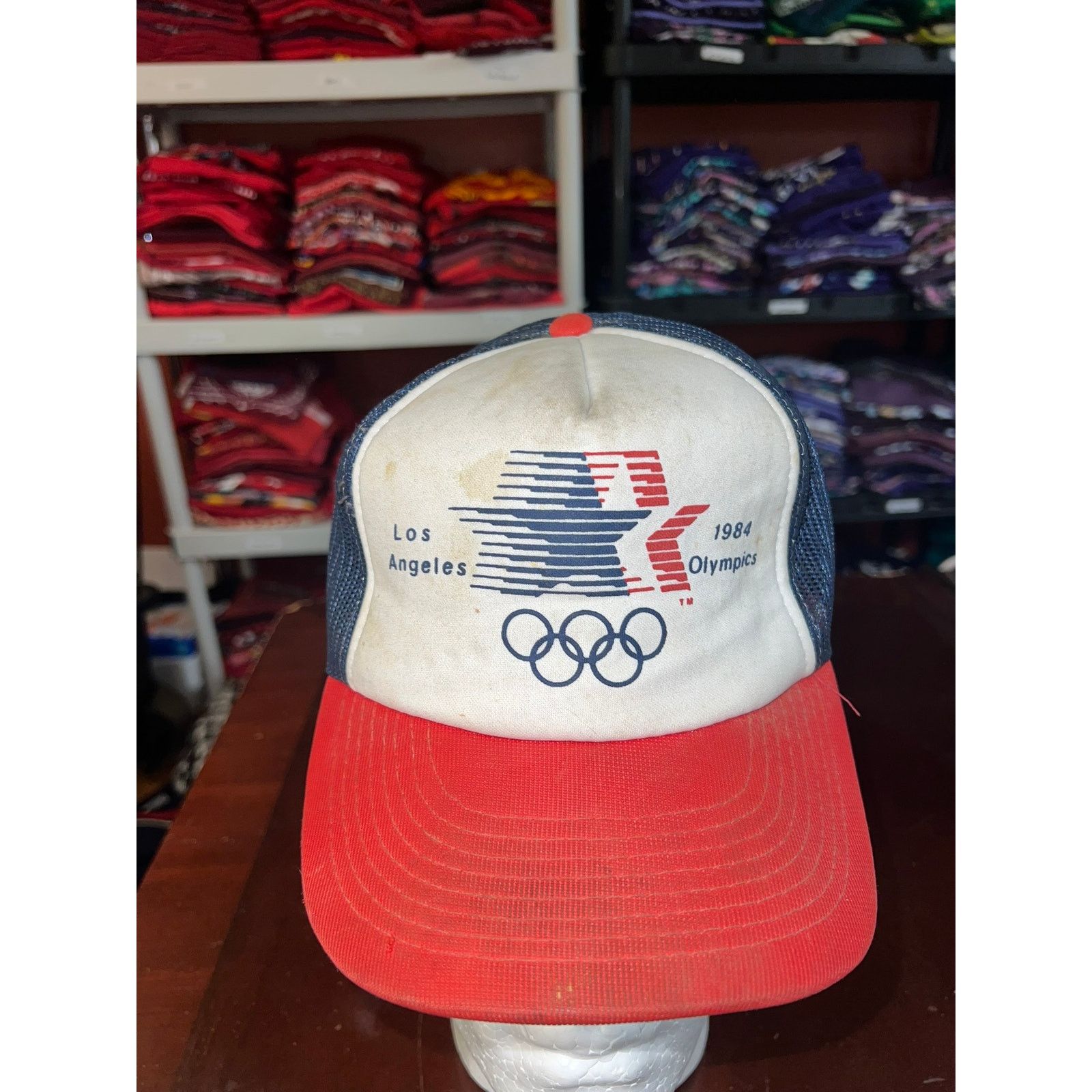 Vintage Vintage Los Angeles Olympics Snapback Worn Hat Cap VTG 1984 Size ONE SIZE - 2 Thumbnail
