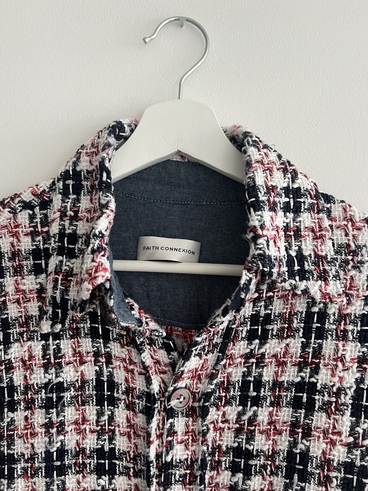 Faith Connexion S Faith Connexion Tweed Overshirt Raw Hem Oversized Shirt Size US S / EU 44-46 / 1 - 5 Thumbnail