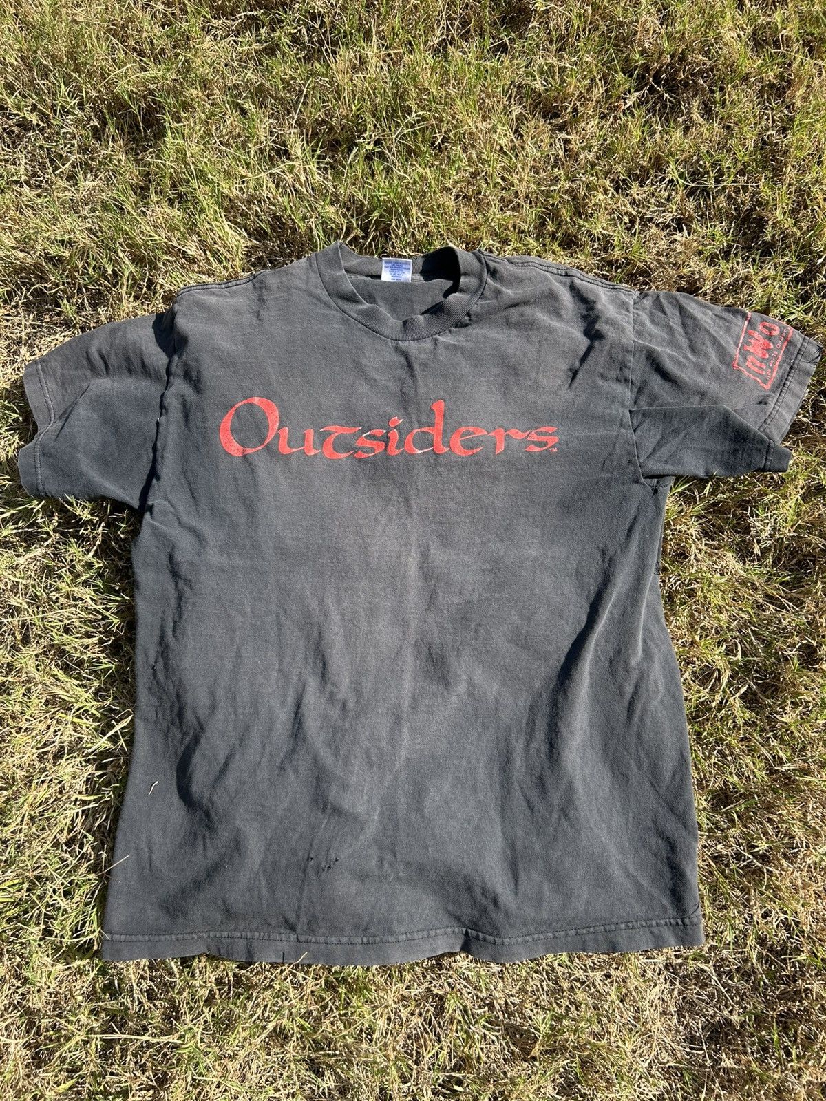 WCW/nWo Super Faded Vintage NWO The Outsiders T Size US L / EU 52-54 / 3 - 1 Thumbnail