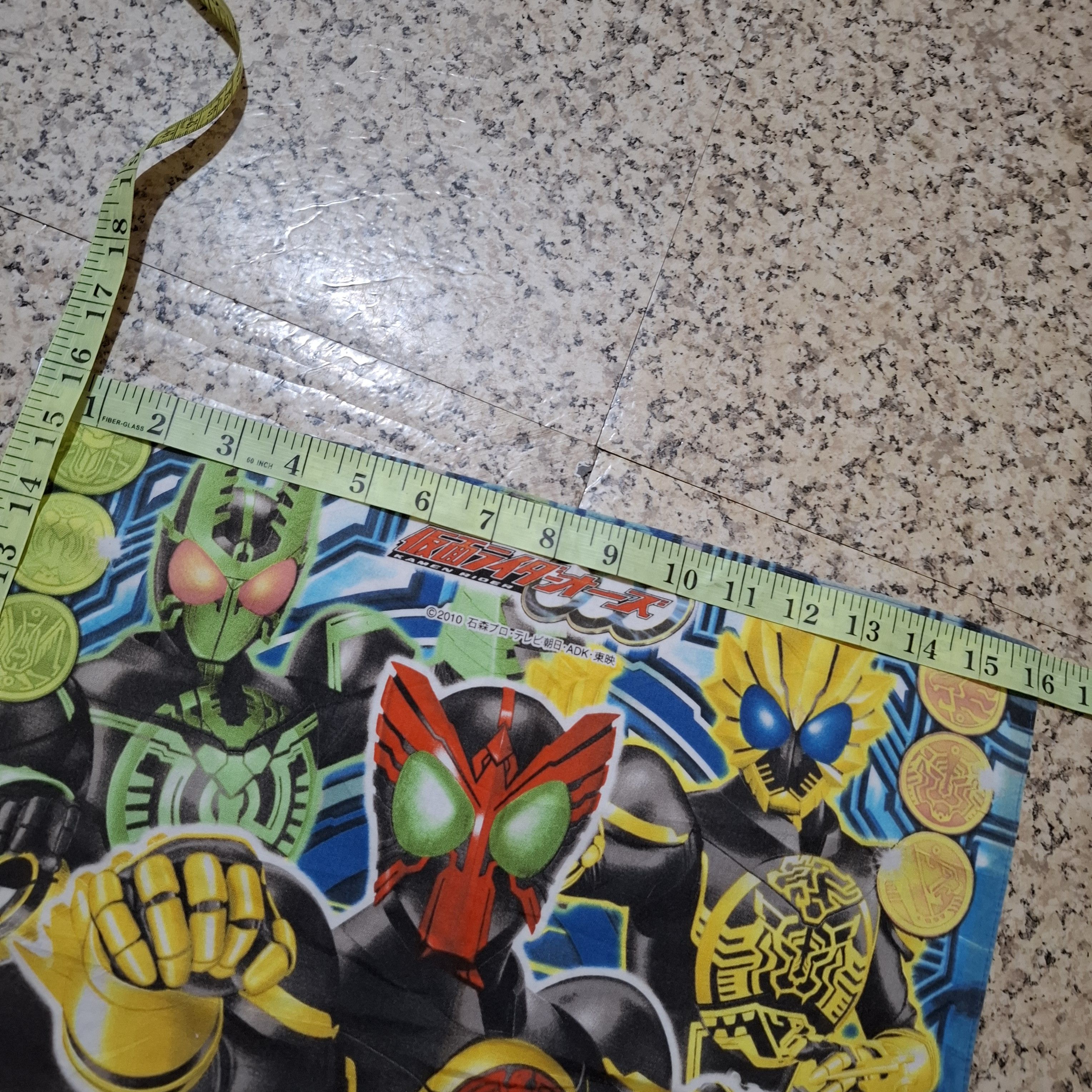 Other VERY RARE Vintage Kamen Rider OOO Tatoba Combo Handkerchief Size ONE SIZE - 11 Thumbnail