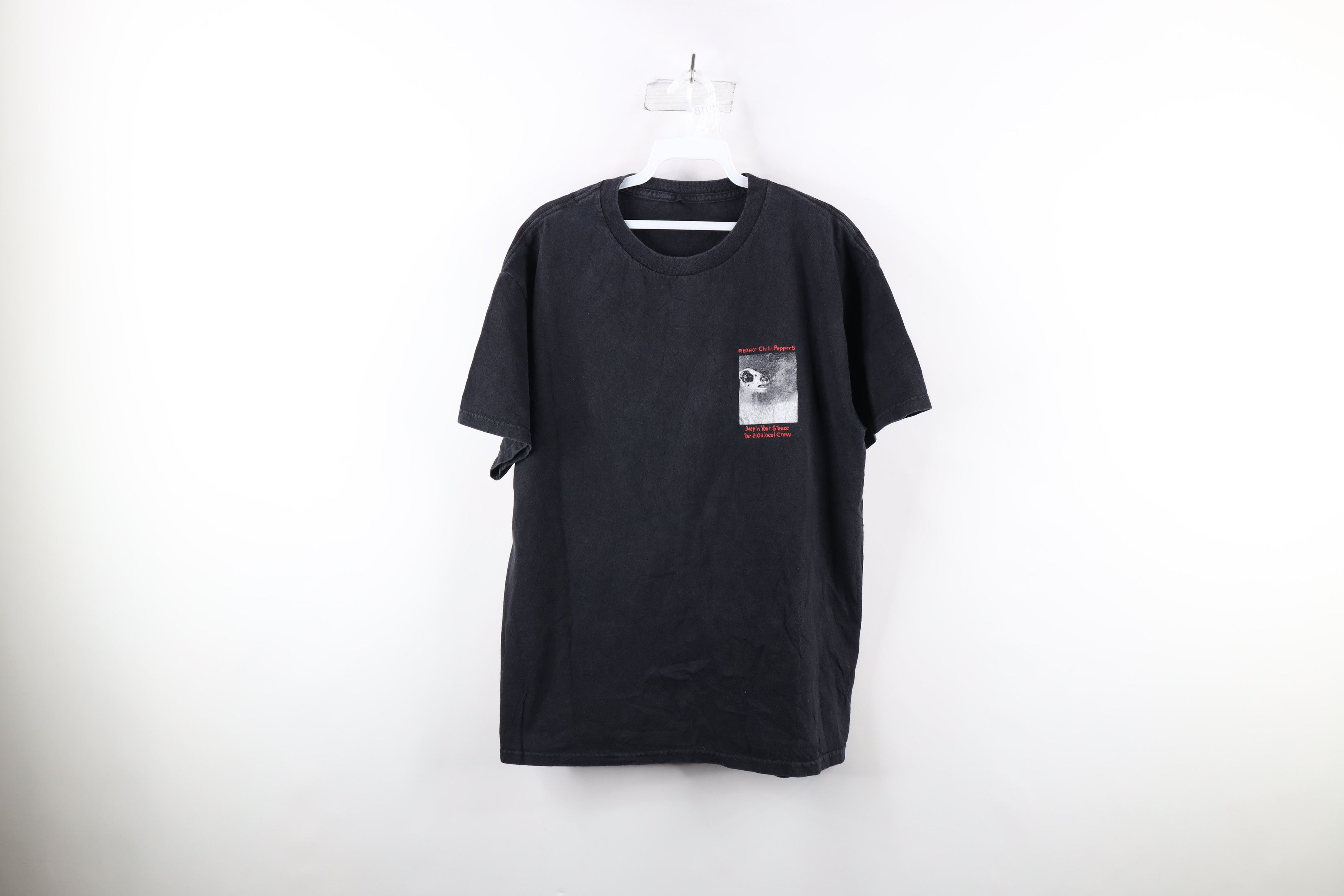 image of Vintage 2001 Steeze Tour Red Hot Chili Peppers Band T-Shirt in Black, Men's (Size Large)