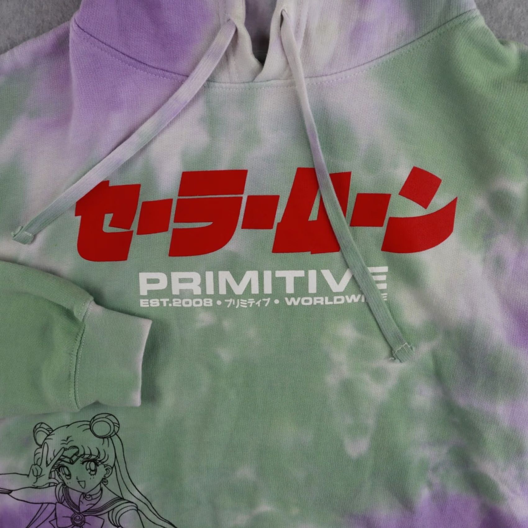 Primitive Primitive x Sailor Moon Sweatshirt Pullover Hoodie - Adult Medium Purple & Green - Primitive Apparel Shirt? Size US M / EU 48-50 / 2 - 2 Thumbnail