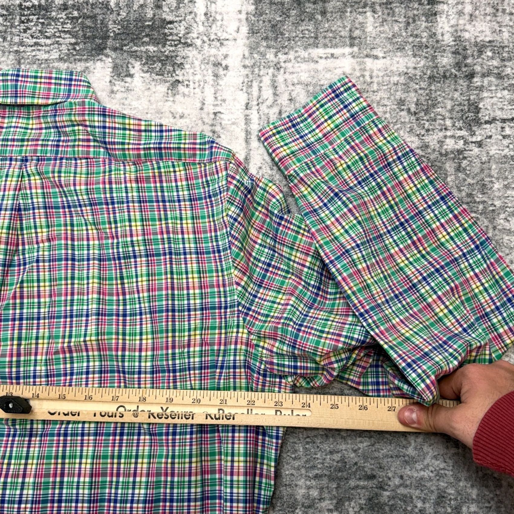 Polo Ralph Lauren Polo Ralph Lauren Shirt Mens L Colorful Bright Plaid Cotton Stretch Preppy Size US L / EU 52-54 / 3 - 6 Thumbnail