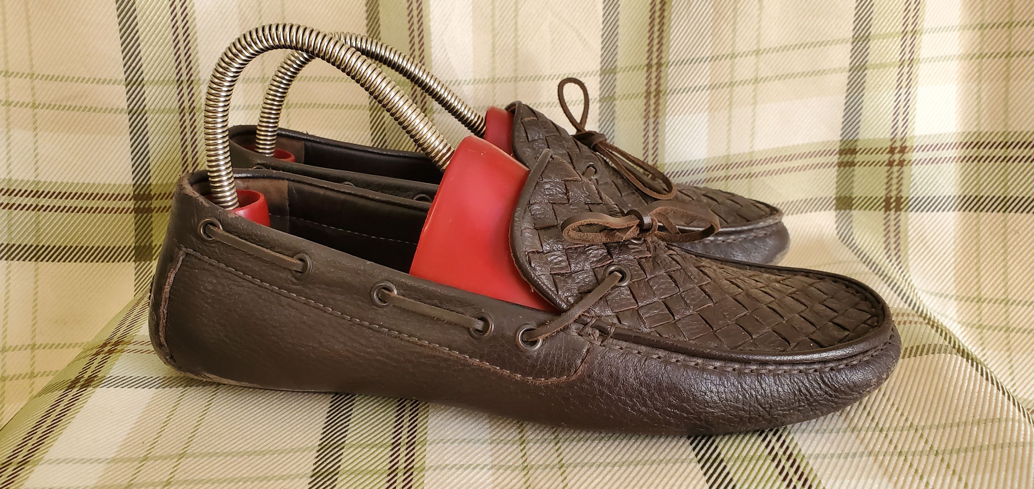 Bottega Veneta BOTTEGA VENETA Intreciatto Slip On Leather Loafers Size US 7.5 / EU 40-41 - 3 Thumbnail