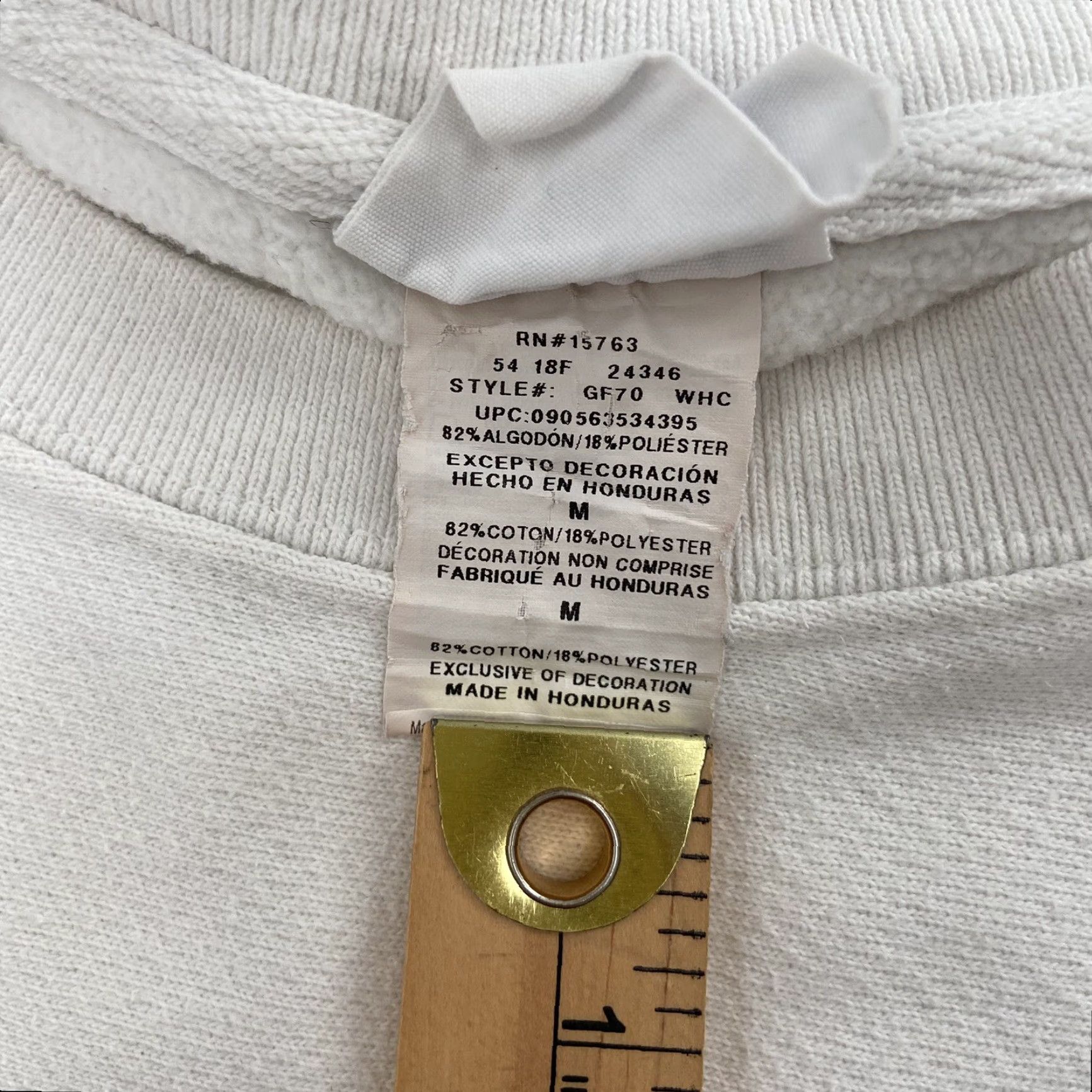 Champion VINTAGE Champion Sweatshirt Adult Medium White Reverse Weave Spellout Logo Sweatshirt Men M Size US M / EU 48-50 / 2 - 6 Thumbnail