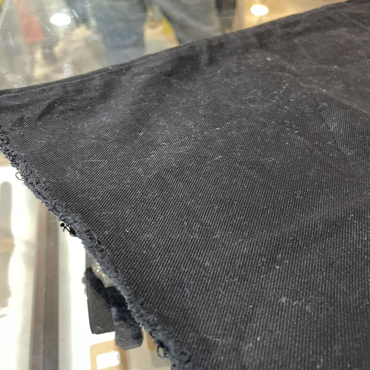 United Colors Of Benetton United Colors of Benetton Wide-Leg Frayed Black Jeans Size US 31 - 13 Thumbnail