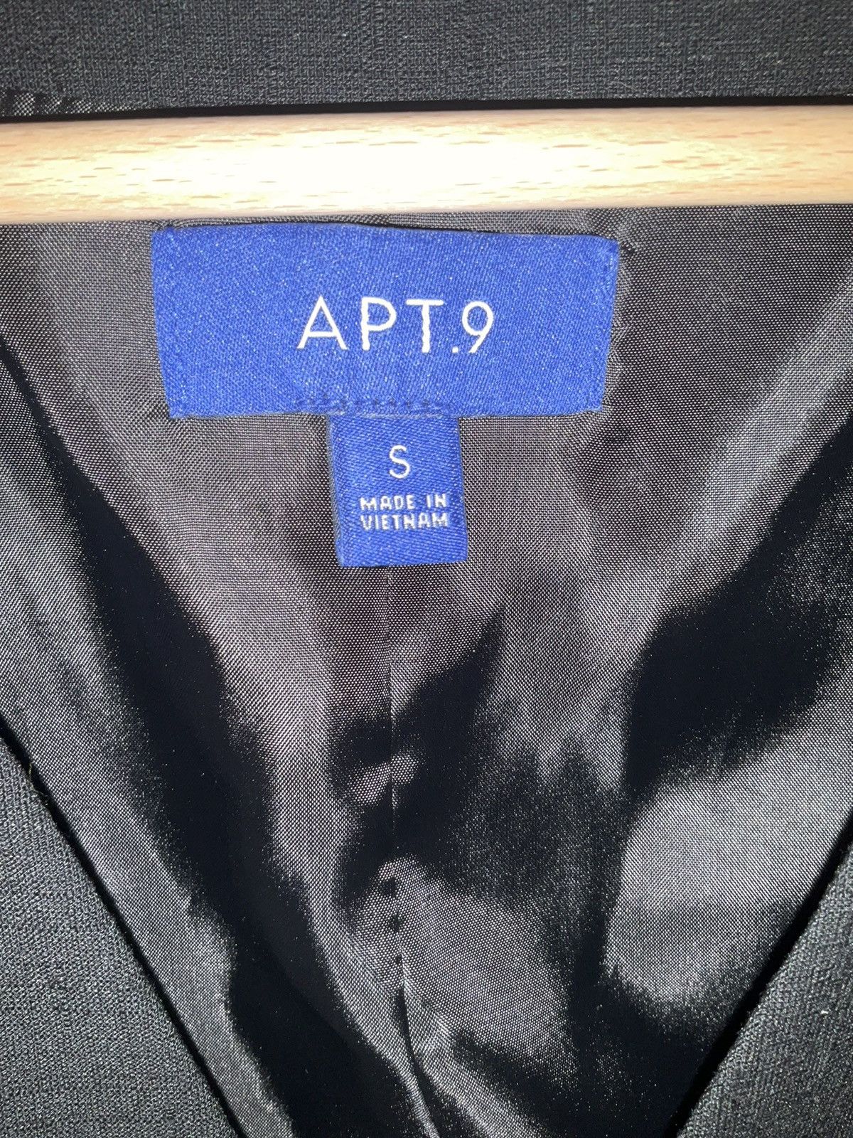 Apt. 9 × Vintage Apt. 9 Black Vest 5 Button Size S Size 34S - 3 Thumbnail