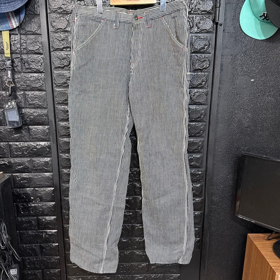 Samurai Jeans SAMURAI JEANS Hickory Painter Pants Bluee / White W38 Size US 35 - 6 Thumbnail