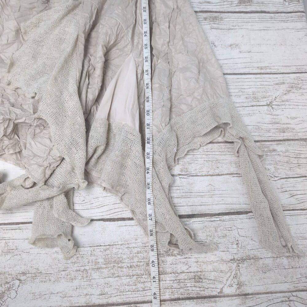 Other Zone Bleue Beige Textured Boho Midi Dress Size ONE SIZE - 6 Thumbnail
