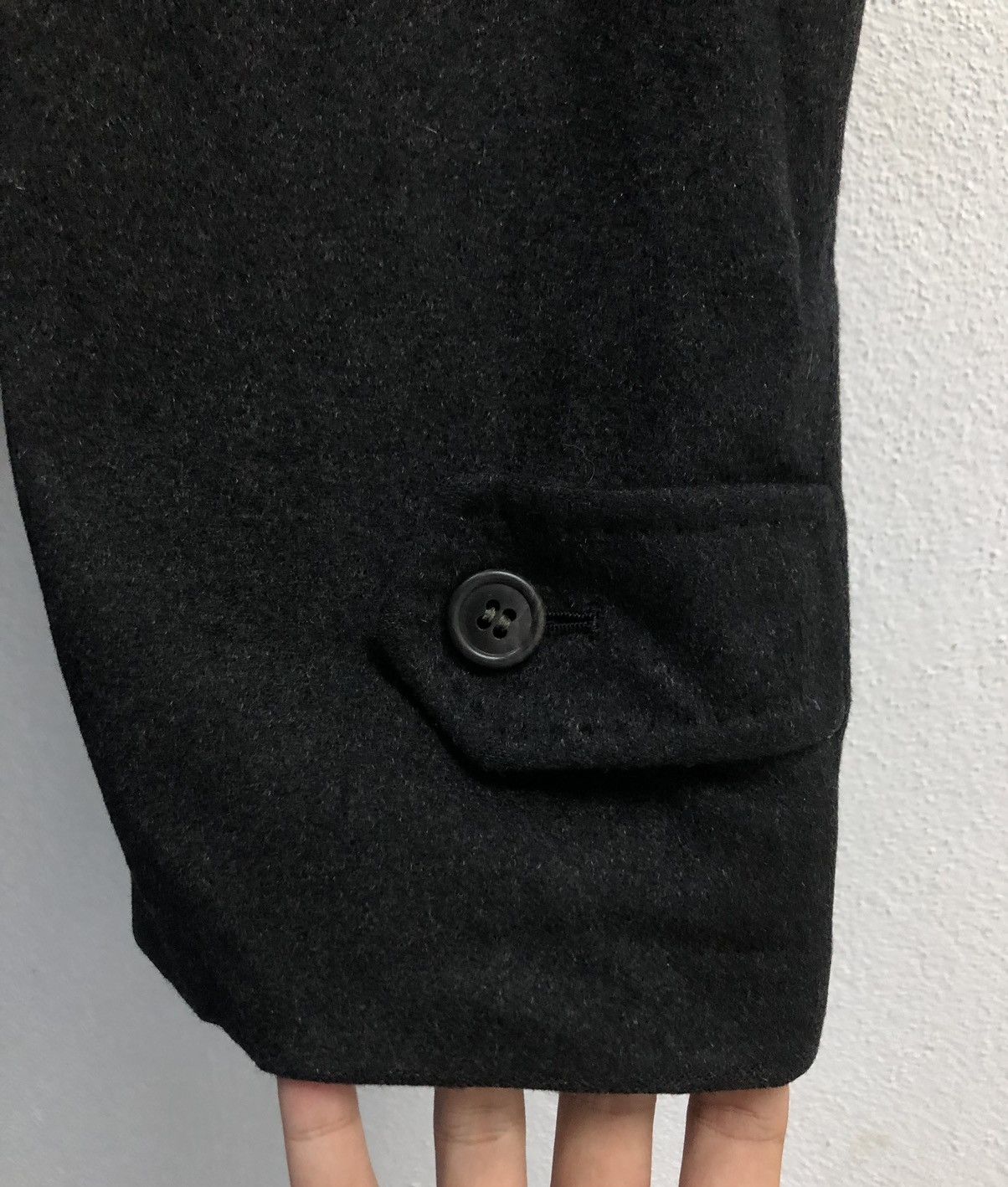 Yohji Yamamoto Yohji Yamamoto × D'Urban A.A.R Black Wool Overcoat (Size L) Size L / US 10 / IT 46 - 8 Thumbnail