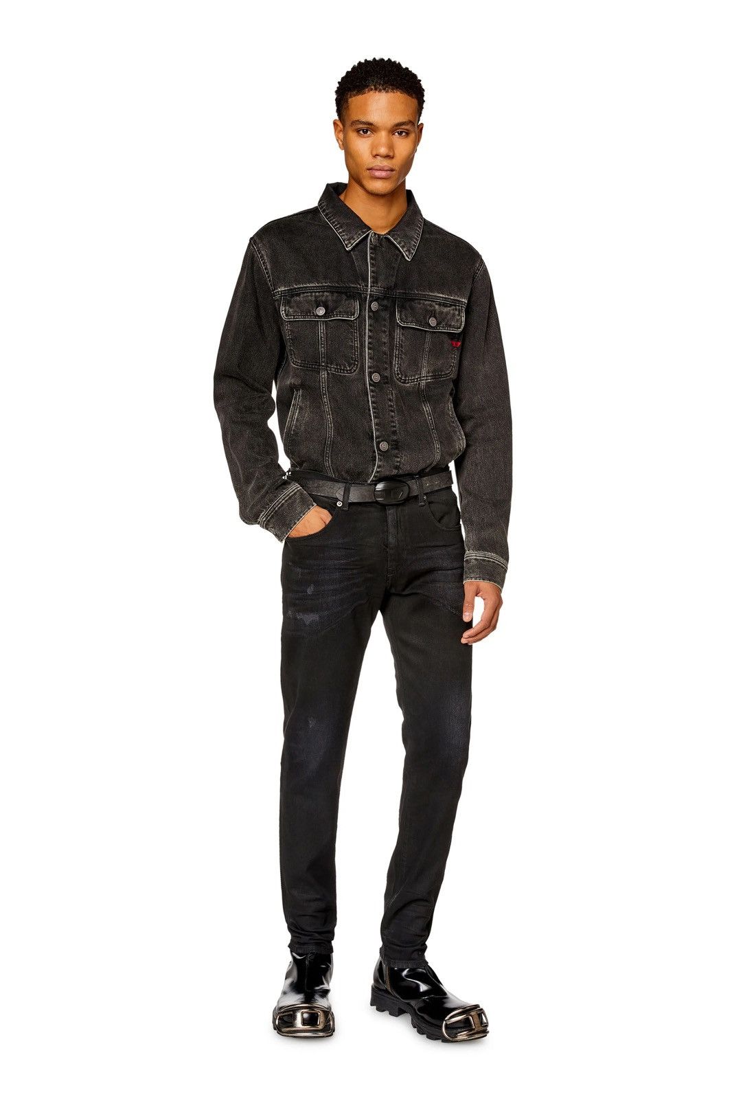 Diesel 🔥295$ Diesel 2019 D-Strukt Trou Jeans/Diesel Strukt Jeans Size US 32 / EU 48 - 19 Thumbnail