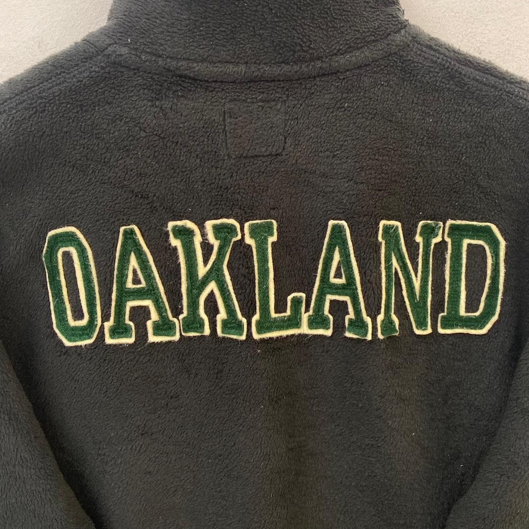 MLB OAKLAND ATHLETICS HALF ZIPPER FLEECE SWEATER Size US L / EU 52-54 / 3 - 6 Thumbnail