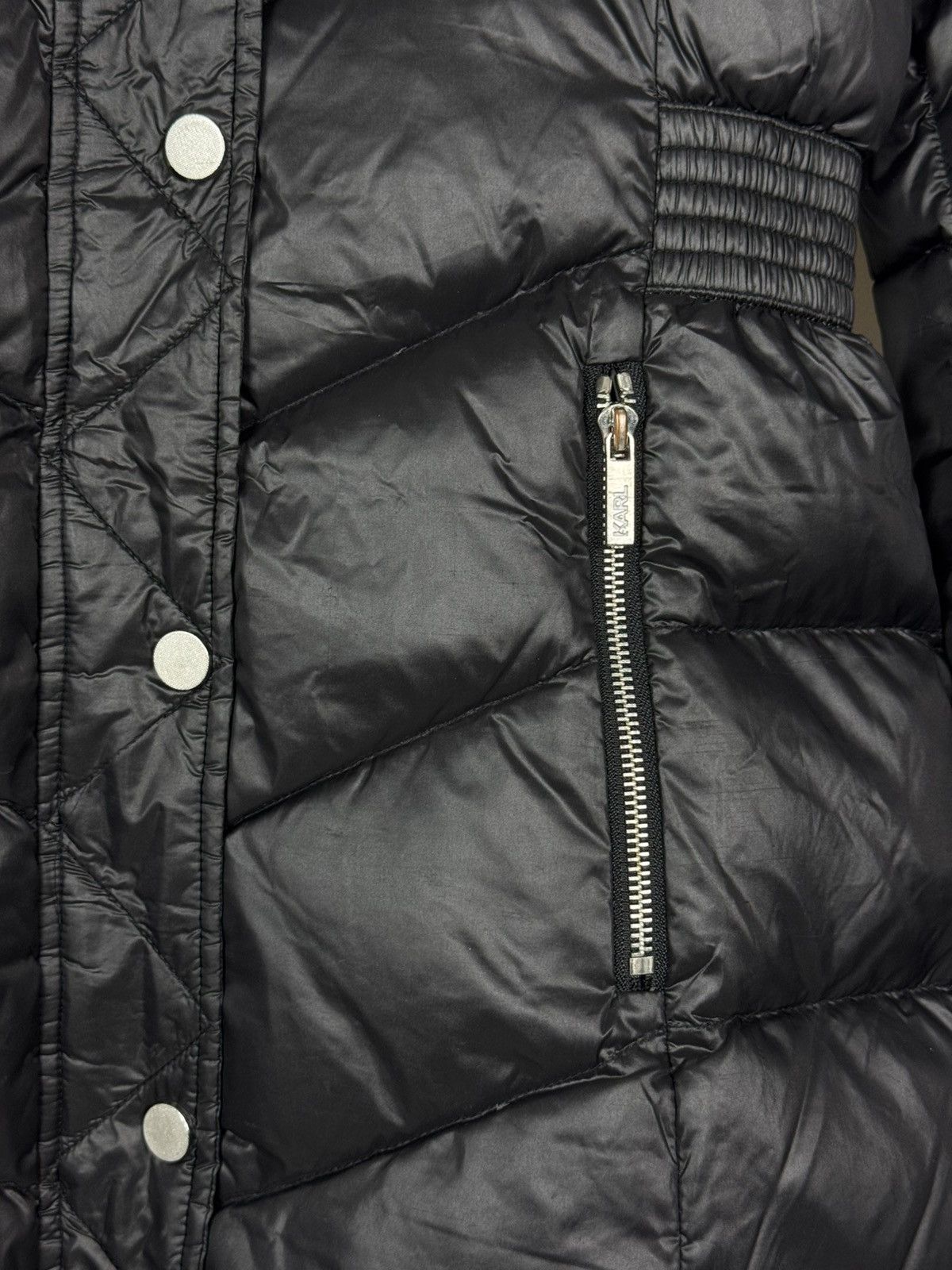 Karl Lagerfeld Karl Lagerfeld Down Puffer Women’s Jacket Size L / US 10 / IT 46 - 9 Thumbnail