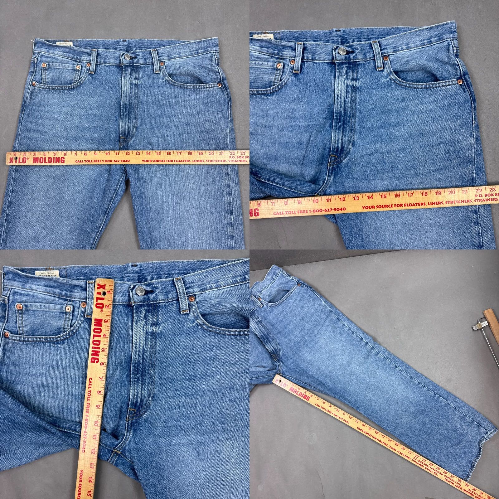 Levi's Levi's Jeans 36x30 Blue Denim 551 Straight Denim Pants Faded Washout Vintage Mens Regular Jeans Boys Girls Size US 36 / EU 52 - 9 Thumbnail