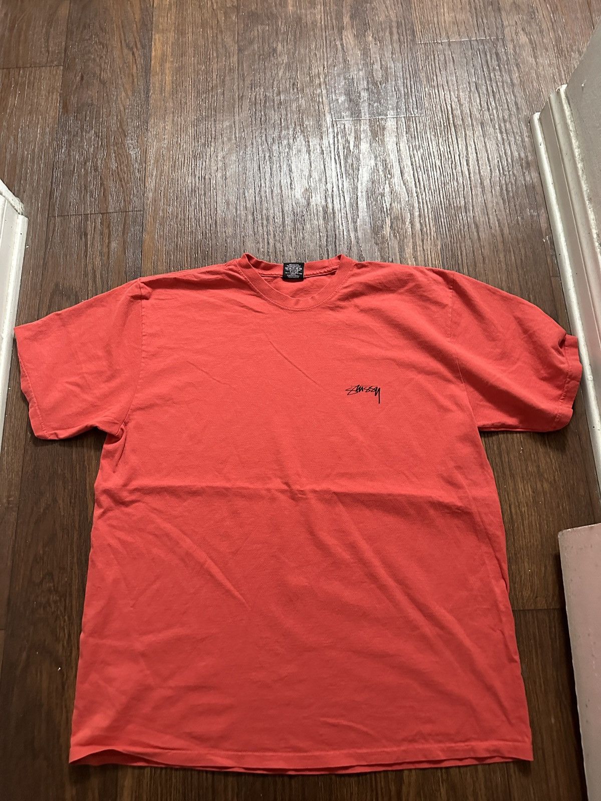 Stussy Red Stussy Basic Logo Tee Size US L / EU 52-54 / 3 - 1 Thumbnail