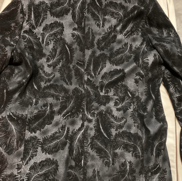Japanese Brand Japanese Nubuck Suede black Feather Jacket Blazer XL Size 52R - 4 Thumbnail