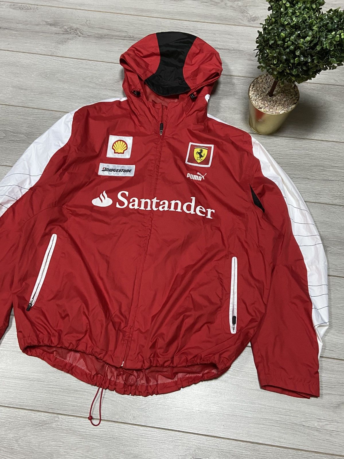 Ferrari × Puma Puma Santander Ferrari shell vintage jacket zip Size US XL / EU 56 / 4 - 6 Thumbnail