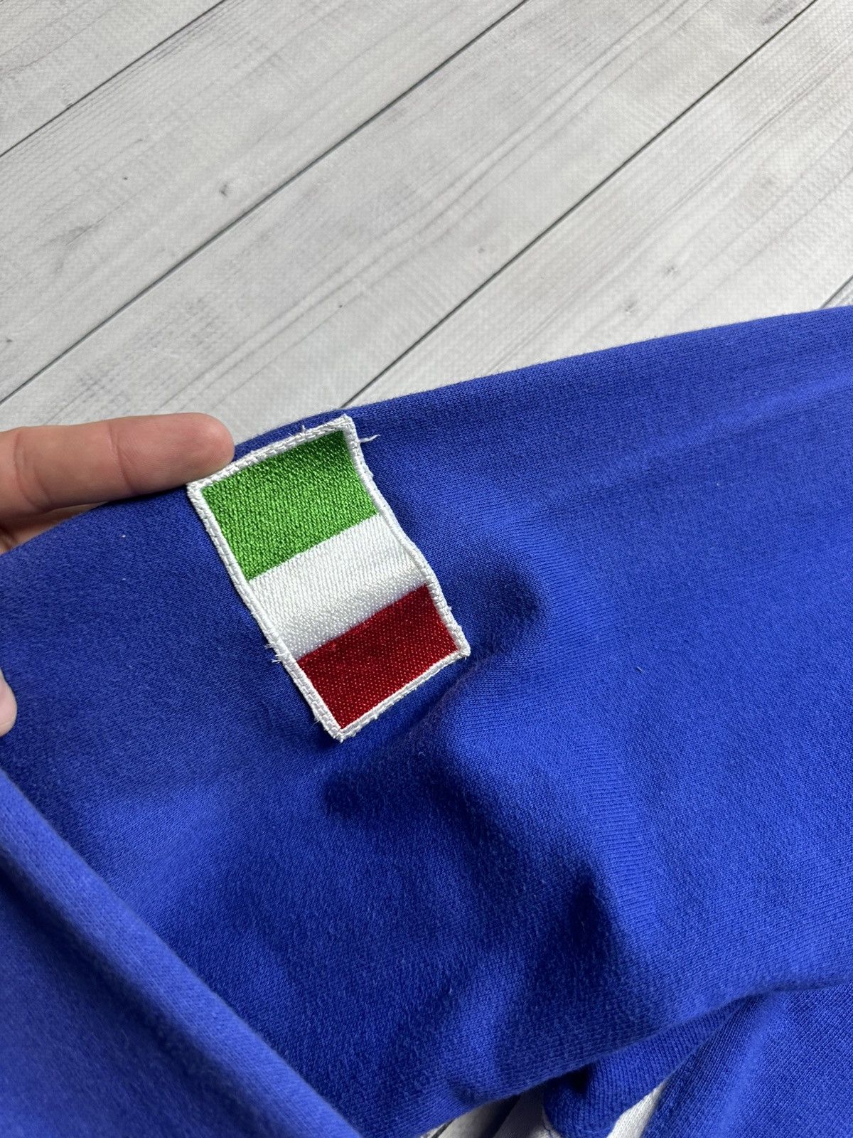 Vintage Italia jacket big logo blue size L hoodie Size US L / EU 52-54 / 3 - 5 Thumbnail