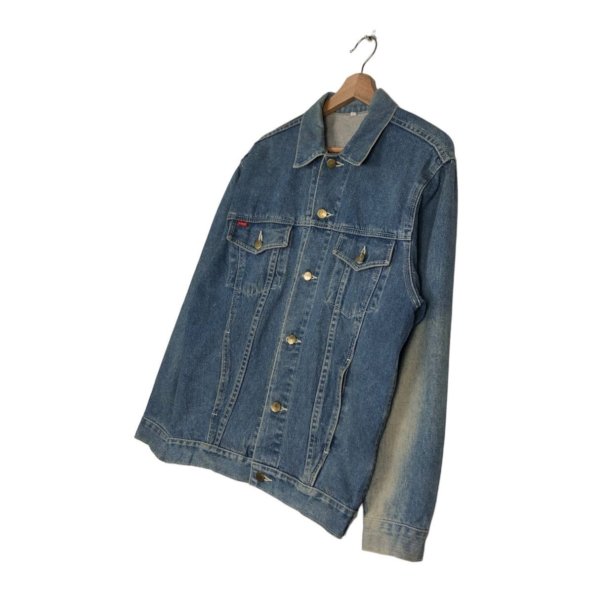 Japanese Brand 🔥VINTAGE BIKER TRUCKER DENIM JACKET M CLUB JAPAN MADE Size US S / EU 44-46 / 1 - 2 Thumbnail