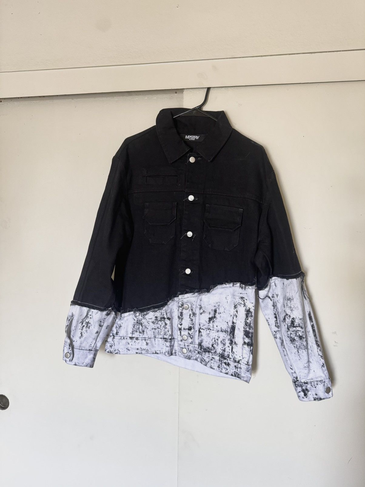 Other MysteryMan Hybrid Ink Spill Denim Jacket Size US M / EU 48-50 / 2 - 1 Thumbnail