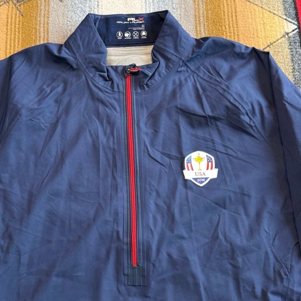 RLX Ralph Lauren Ralph Lauren RLX Ryder Cup 2016 USA Windbreaker Jacket XL Men Zip Nylon Blue Golf Sports Regular Size US XL / EU 56 / 4 - 5 Thumbnail