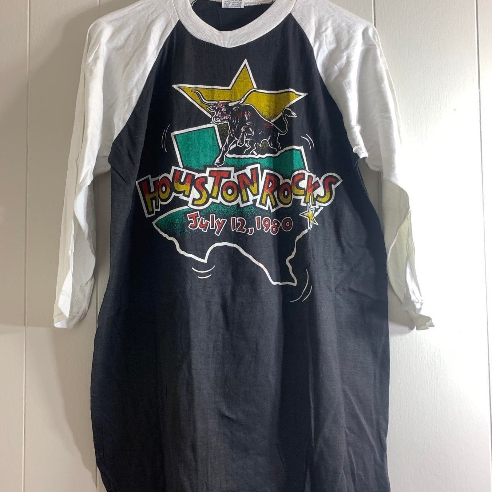Vintage 1980 ALICE COOPER BLACK SABBATH raglan 3/4 sleeve tee shirt Size US L / EU 52-54 / 3 - 3 Thumbnail