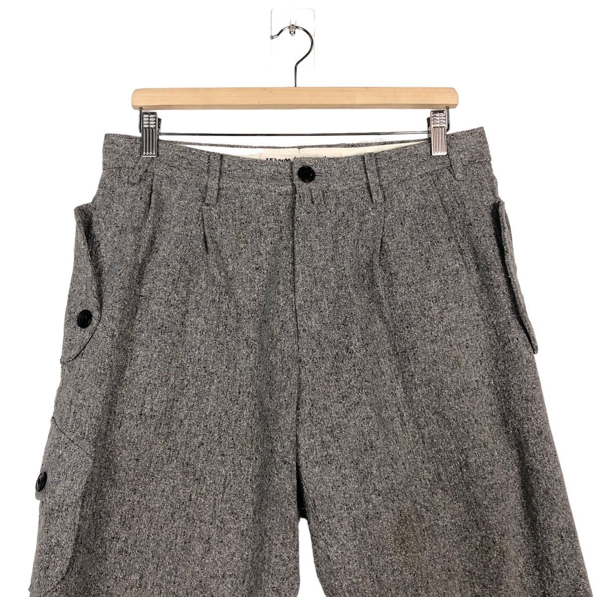 Japanese Brand 🔥Vintage Wool Cropped Biker Pants 15 Jugya Junya Watanabe Size US 33 - 3 Thumbnail