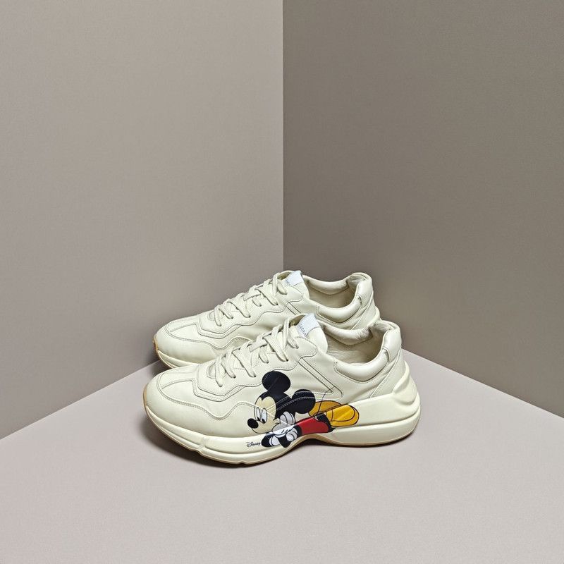 Gucci Gucci Disney Rhyton Vintage Low-Top Sneakers - Size US 10.5 / EU 43-44 - 1 Thumbnail