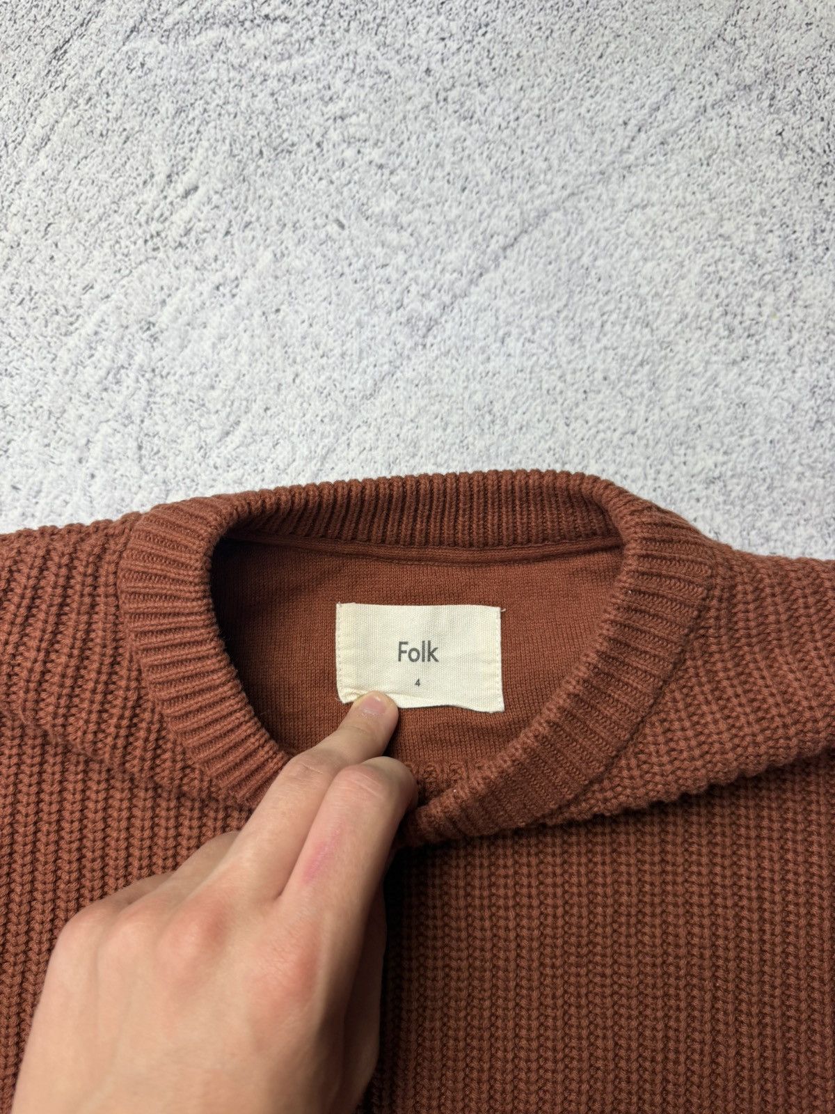 Folk Folk Sweater Wool Old money Size US L / EU 52-54 / 3 - 12 Thumbnail