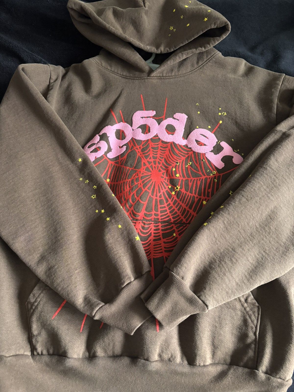Sp5der Sp5der Web Hoodie ‘Brown’ Size US M / EU 48-50 / 2 - 1 Thumbnail