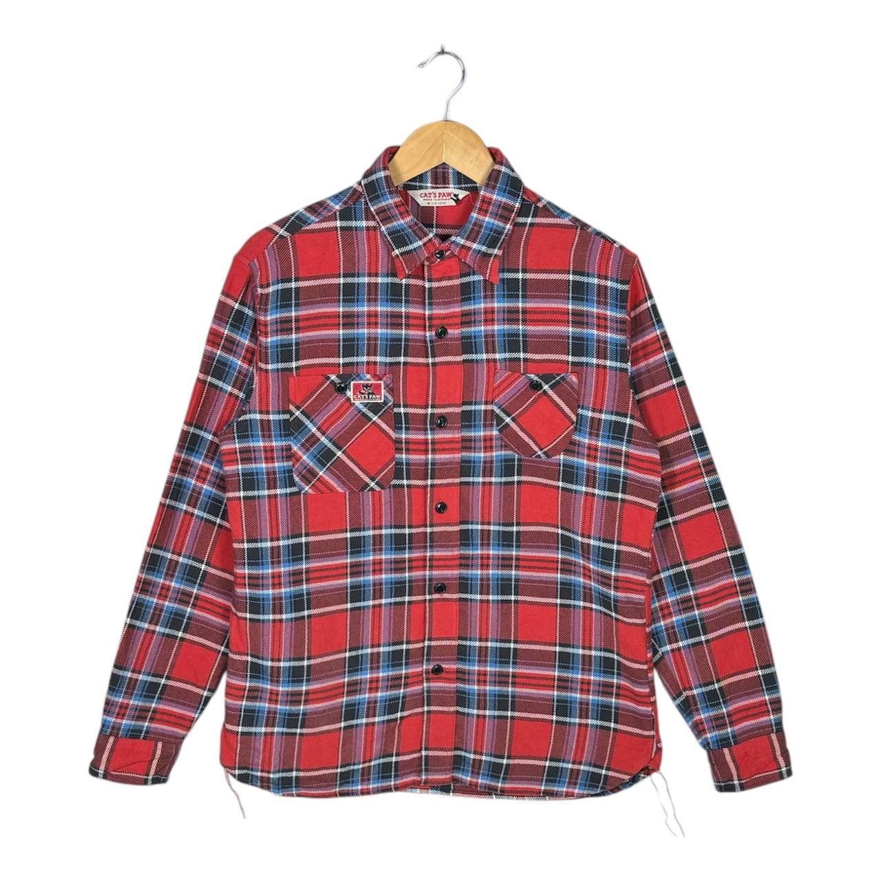 CAT'S PAW × Vintage Vintage Cat’s Paw Harajuku Tartan Punk Shirt Size US M / EU 48-50 / 2 - 1 Thumbnail