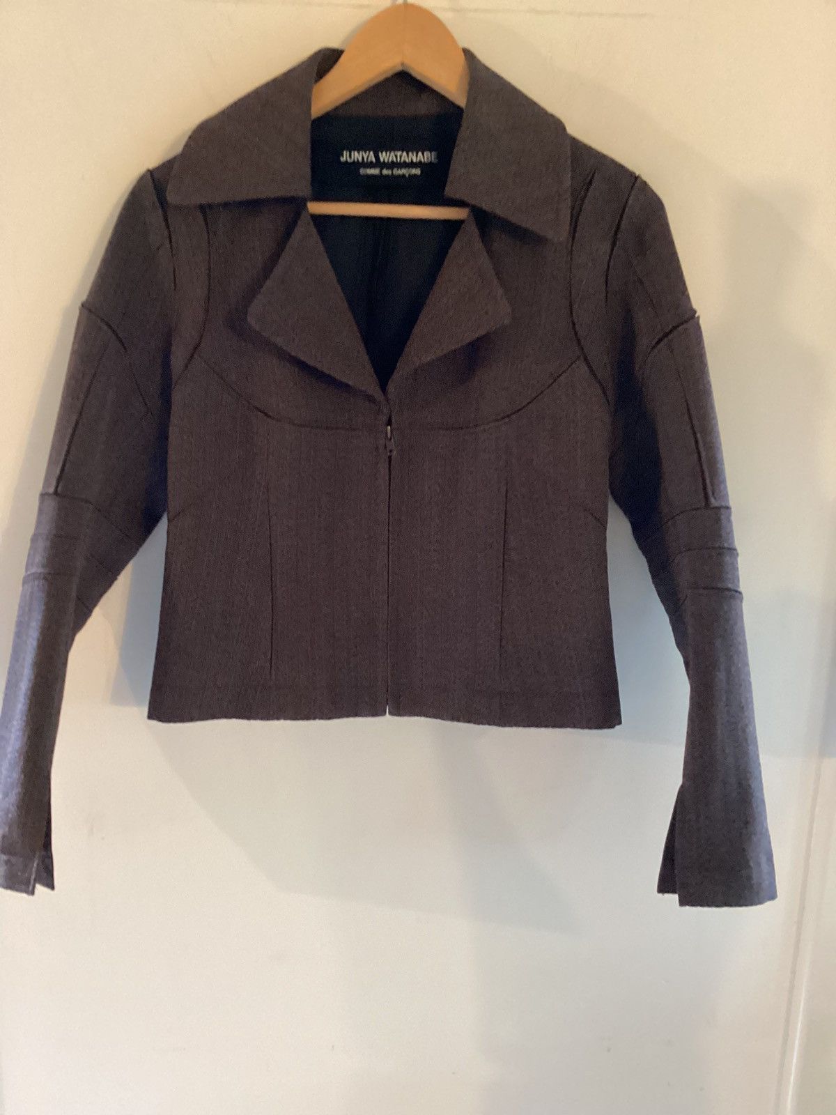 Junya Watanabe JUNYA WATANABE A/W1995 BULGE bonded wool Jacket D-TK 9210 Size S / US 4 / IT 40 - 14 Thumbnail