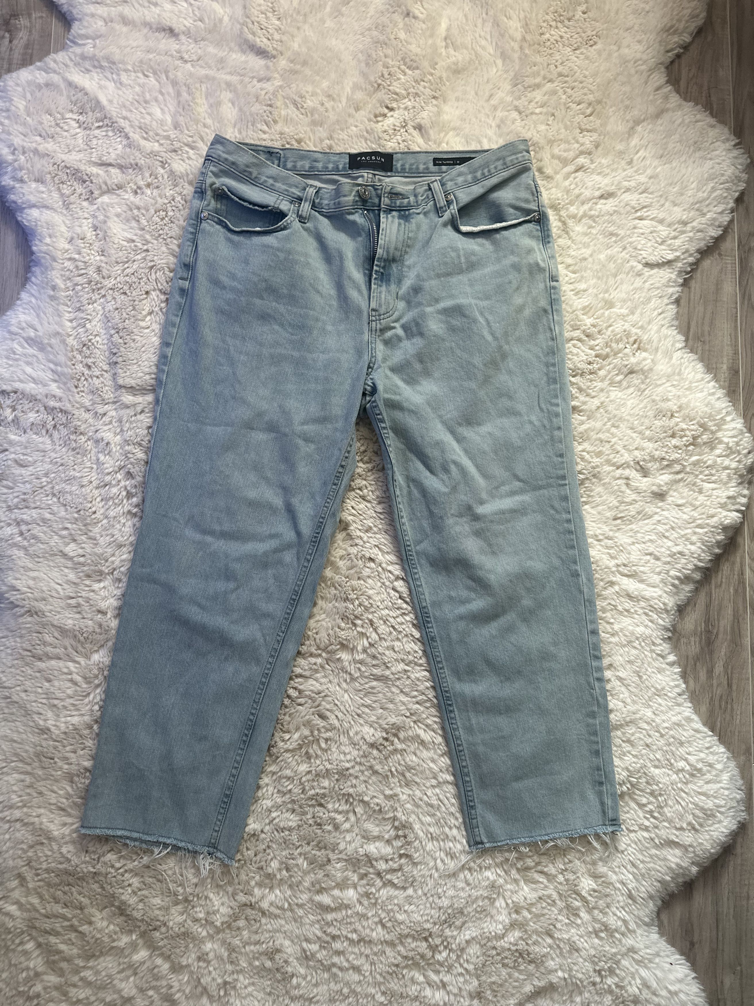 Pacsun PacSun light wash slim tapered jeans Size US 32 / EU 48 - 1 Thumbnail