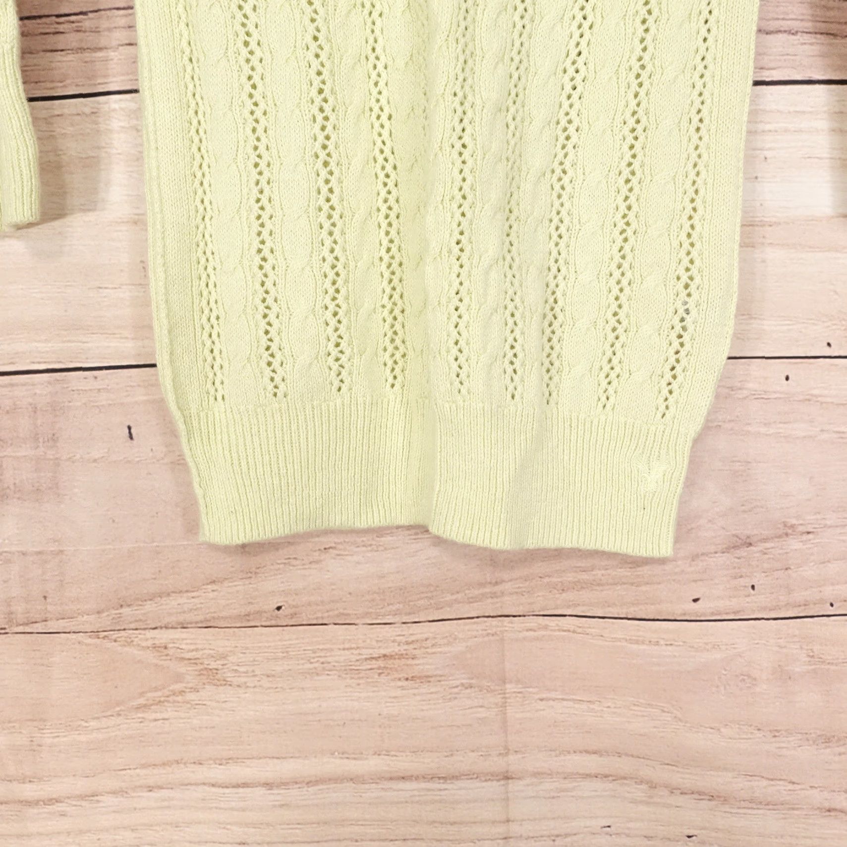 American Eagle Outfitters AMERICAN EAGLE PULLOVER SWEATER WOMENS SMALL YELLOW REGULAR FIT Size S / US 4 / IT 40 - 3 Thumbnail