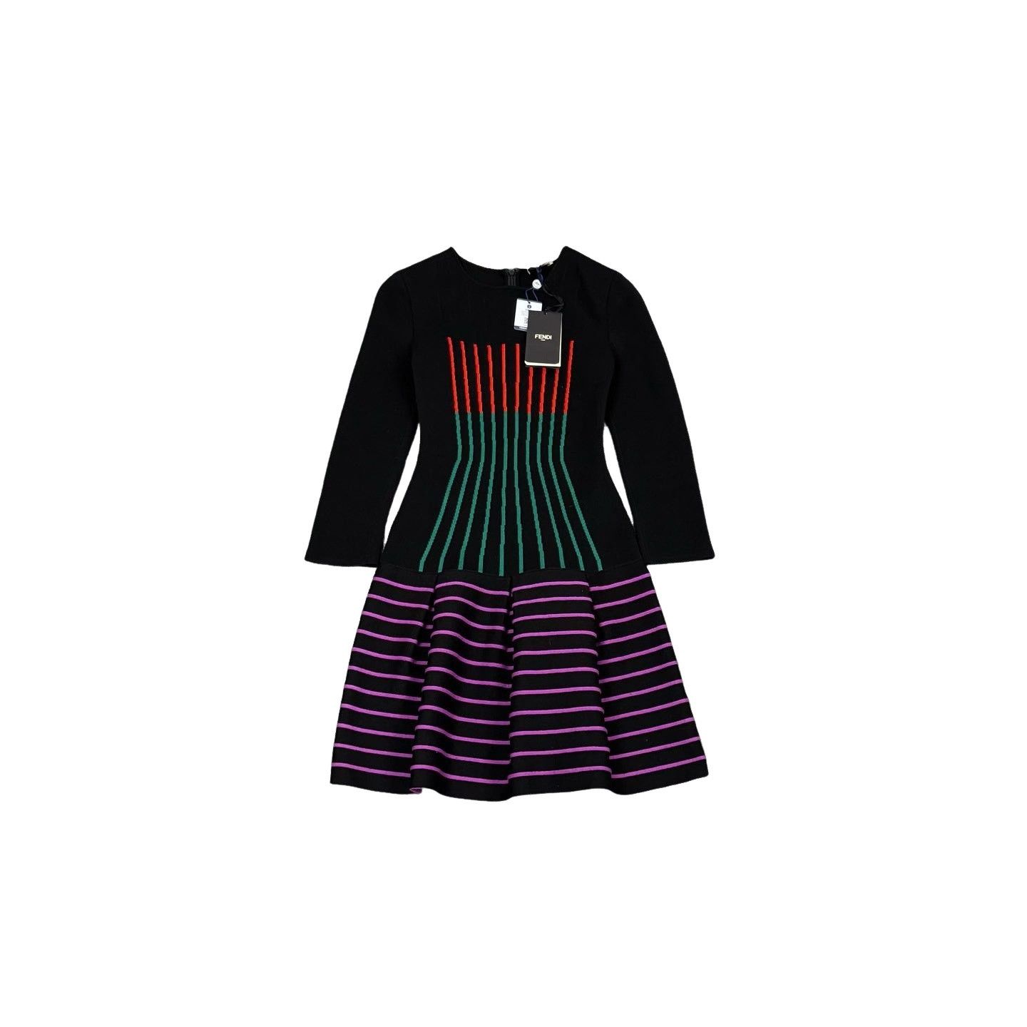 Fendi Fendi Striped Knit Mini Dress IT 36 Size XS / US 0-2 / IT 36-38 - 1 Thumbnail