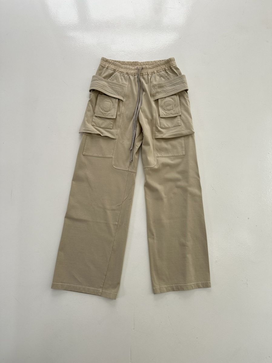 Rick Owens Drkshdw Cargo drawstring wide pants Size US 34 / EU 50 - 1 Thumbnail