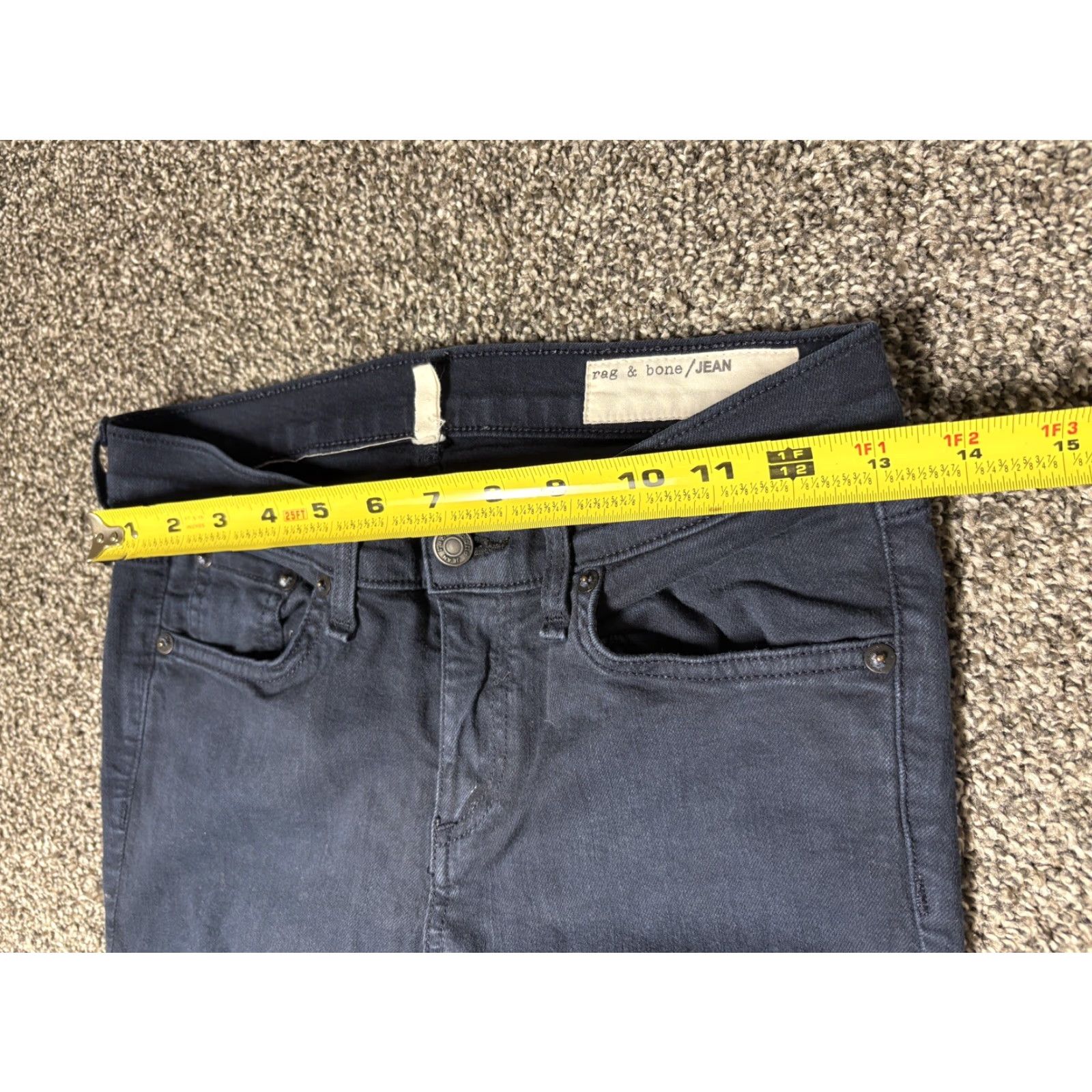 Rag & Bone **Rag & Bone Jeans Women's 26 Black Cotton Mid-Rise Skinny Leg** User: **Rag & Bone Jeans Women's 26 Black Cotton Mid-Rise Skinny Leg** Size 26" / US 2 / IT 38 - 5 Thumbnail