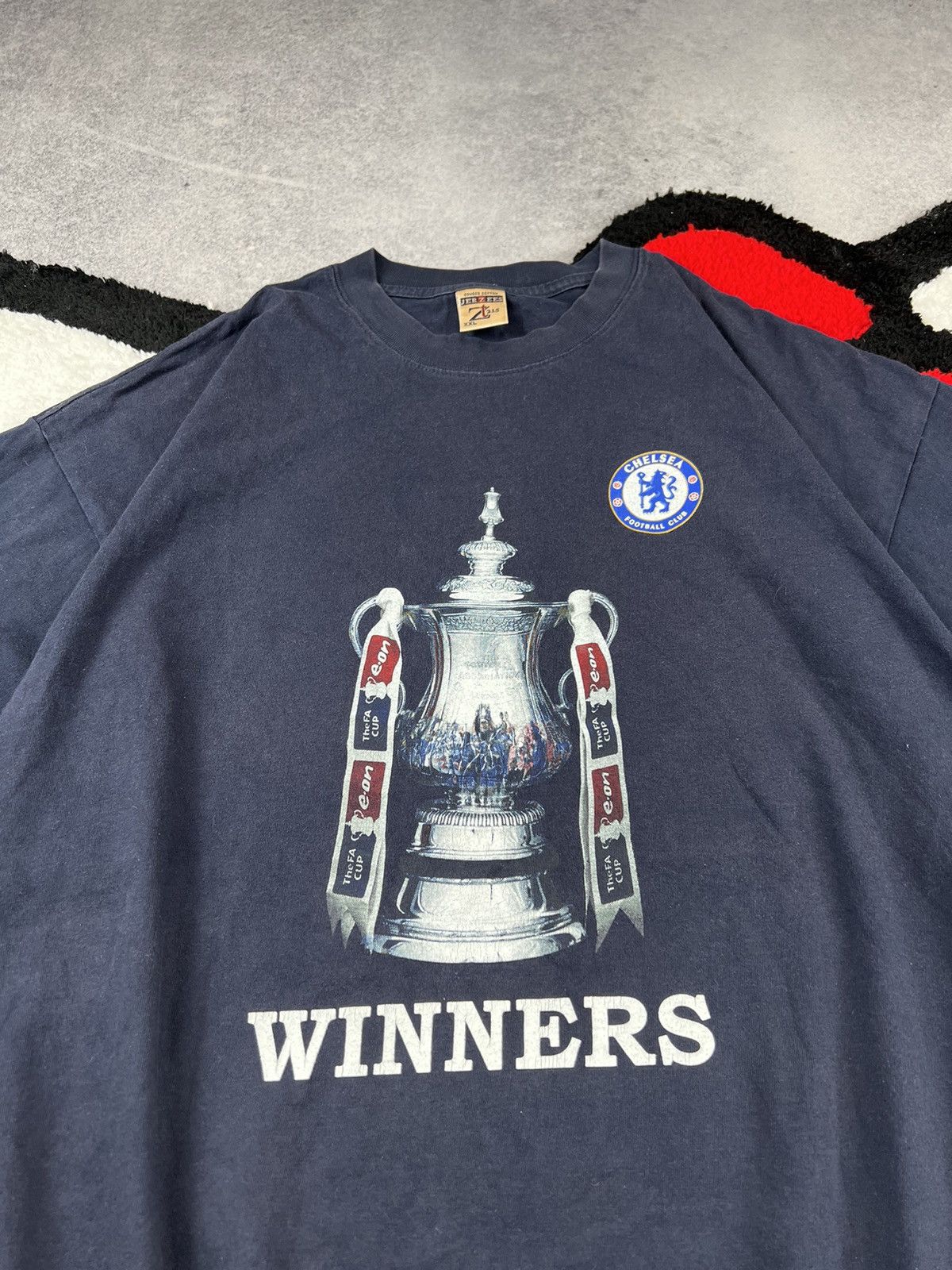Chelsea Soccer Vintage Chelsea Winners 2007 Football Soccer Y2K Tee Shirt Size US XXL / EU 58 / 5 - 5 Thumbnail