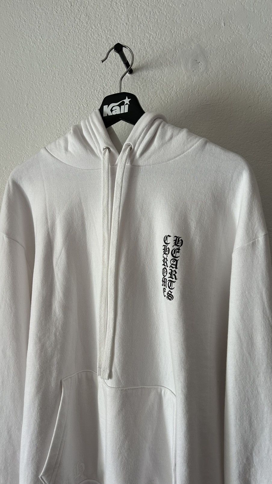 Chrome Hearts Chrome Hearts White Vertical Logo Hoodie Size US M / EU 48-50 / 2 - 3 Thumbnail