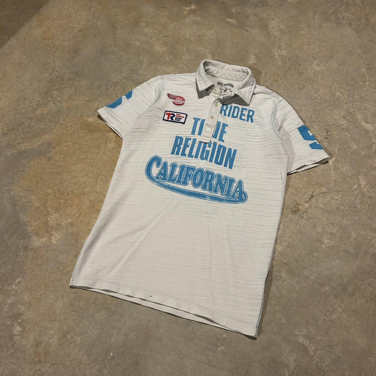 True Religion × Vintage Crazy Vintage Y2K True Religion California Rider Polo Shirt Size US S / EU 44-46 / 1 - 2 Thumbnail