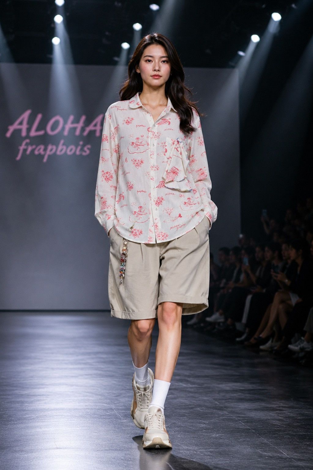 Frapbois Frapbois Issey Miyake Aloha Print Unique Ruffled Pocket Size XS / US 0-2 / IT 36-38 - 1 Thumbnail
