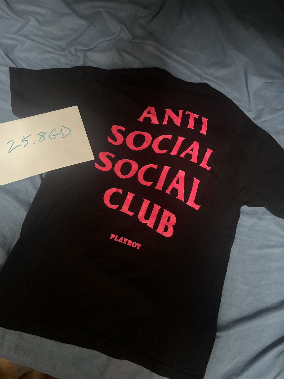 Anti Social Social Club × Playboy ASSC X PLAYBOY ORIGINAL COLLAB TEE Size US M / EU 48-50 / 2 - 2 Thumbnail